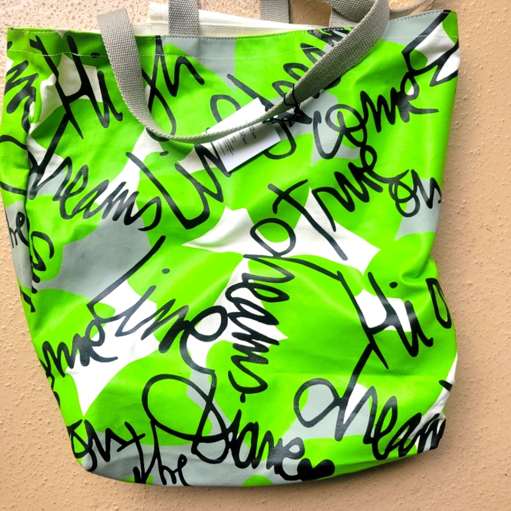 NWT DVF Highline Laminated Canvas Tote